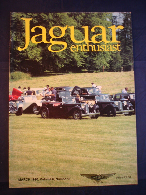 JAGUAR ENTHUSIAST Magazine - March 1990
