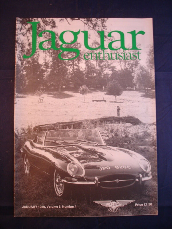 JAGUAR ENTHUSIAST Magazine - January 1989