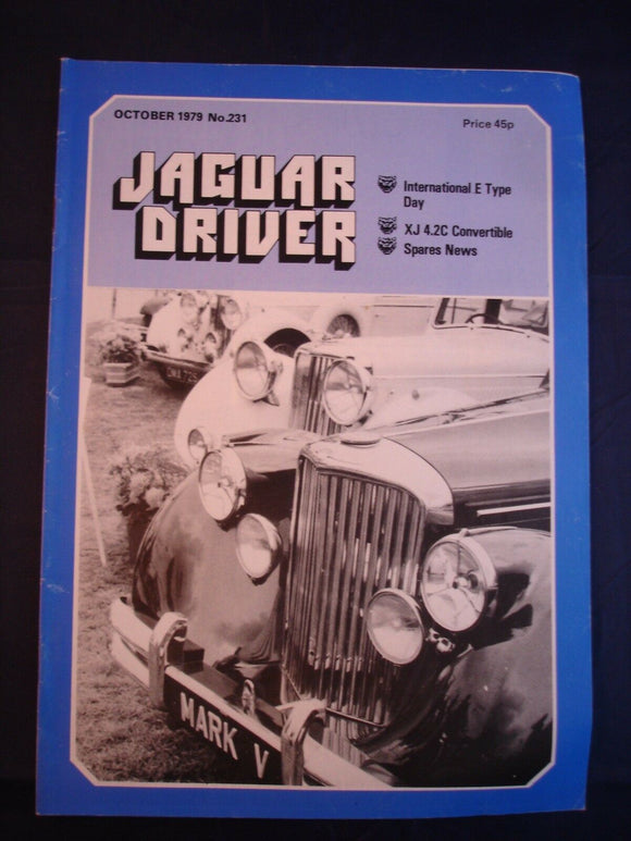 JAGUAR DRIVER Magazine - October 1979