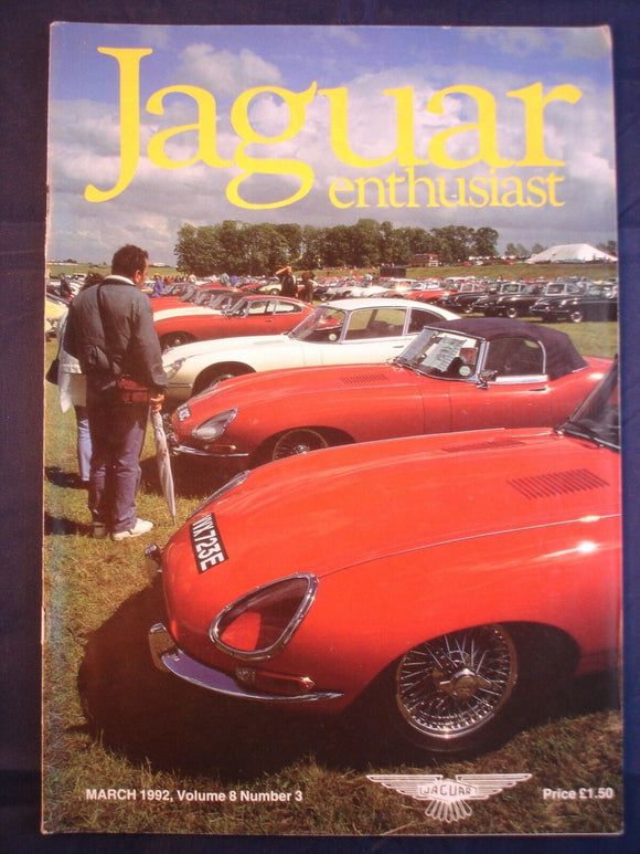 JAGUAR ENTHUSIAST Magazine - March 1992