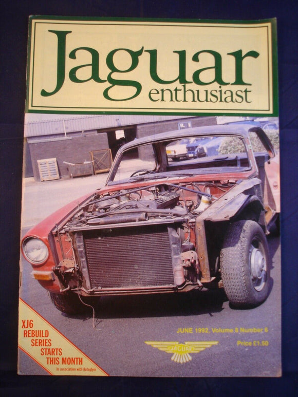JAGUAR ENTHUSIAST Magazine - June 1992