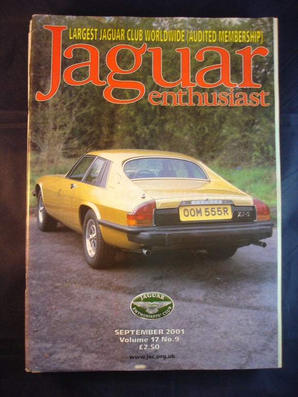 JAGUAR ENTHUSIAST Magazine - September 2001