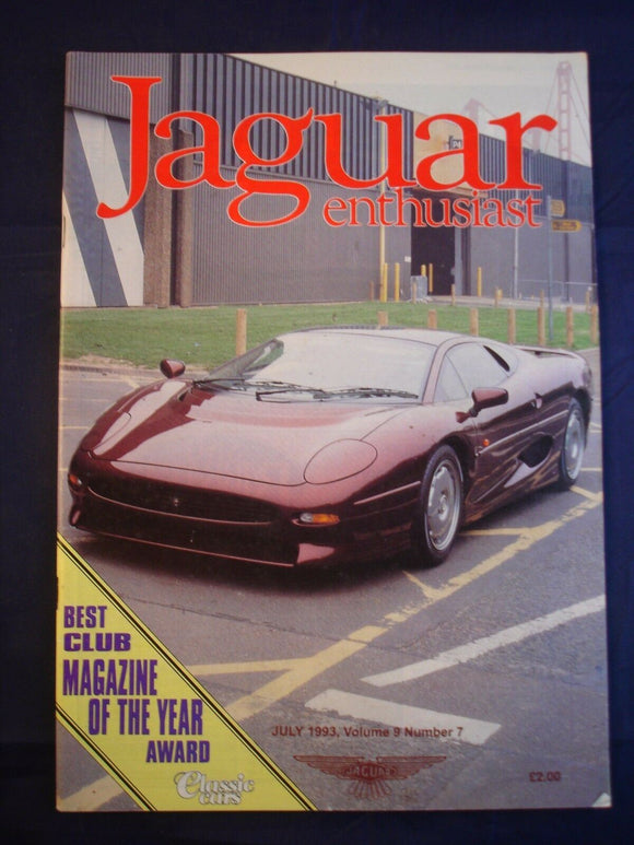 JAGUAR ENTHUSIAST Magazine - July 1993