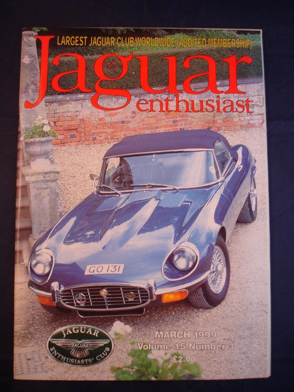 JAGUAR ENTHUSIAST Magazine - March 1999