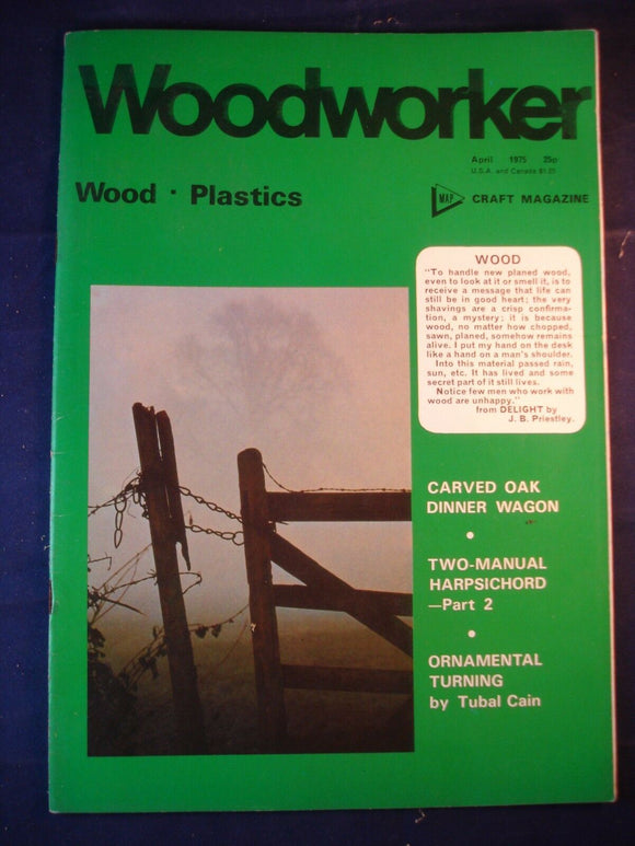 Woodworker magazine - April 1975