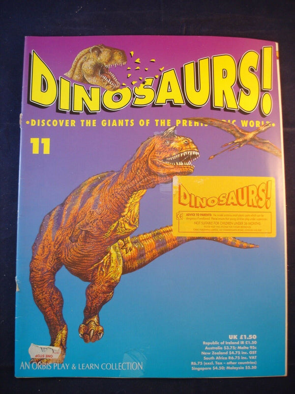 DINOSAURS MAGAZINE - ORBIS  - Play and Learn - Issue 11 - Carnotaurus