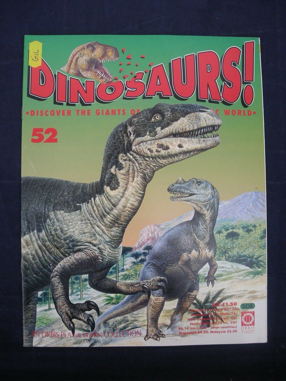 DINOSAURS MAGAZINE - ORBIS  - Play and Learn - Issue 52 - Smilodon