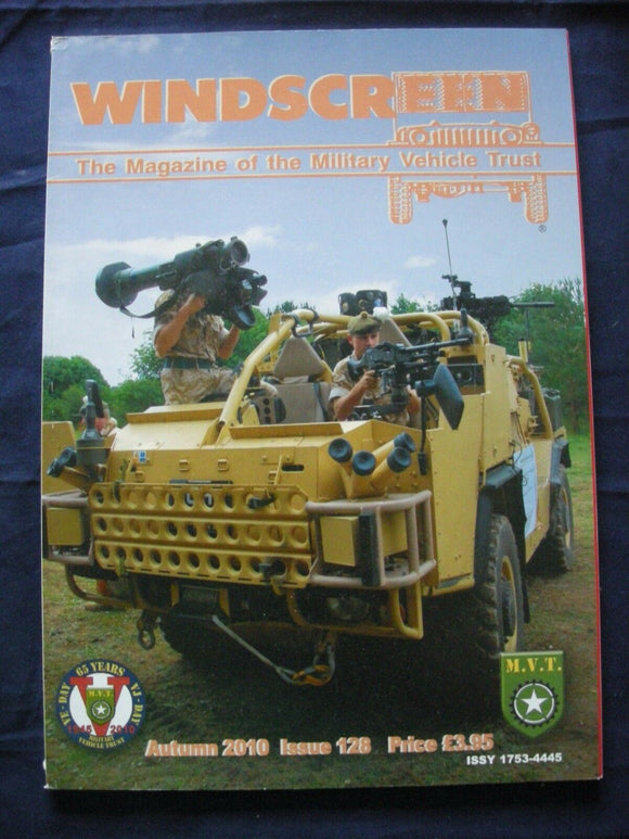 MILITARY VEHICLE TRUST - WINDSCREEN #128 - Autumn  2010 - 4x4  Rover mk 3