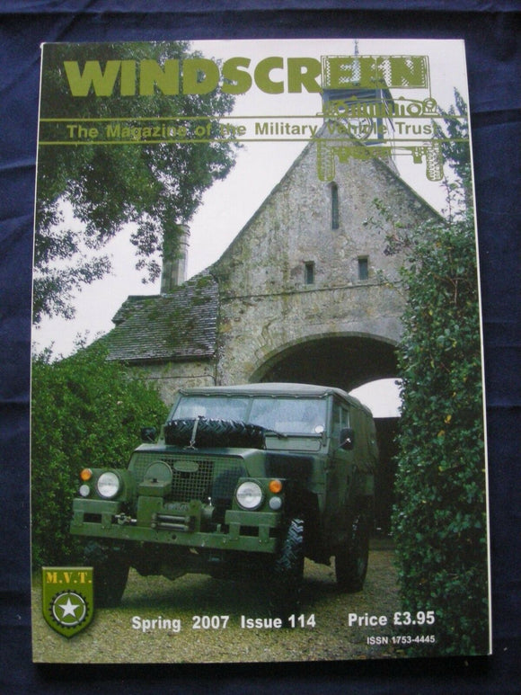 MILITARY VEHICLE TRUST - WINDSCREEN #114 - Spring 2007 - Harley Davidson WLA 42