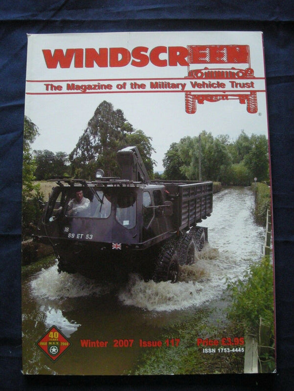 MILITARY VEHICLE TRUST - WINDSCREEN #117 - Winter 2007 - Flak 88
