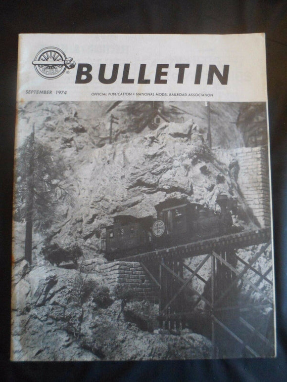 Vintage - Bulletin - Model railroaders association - September 1974