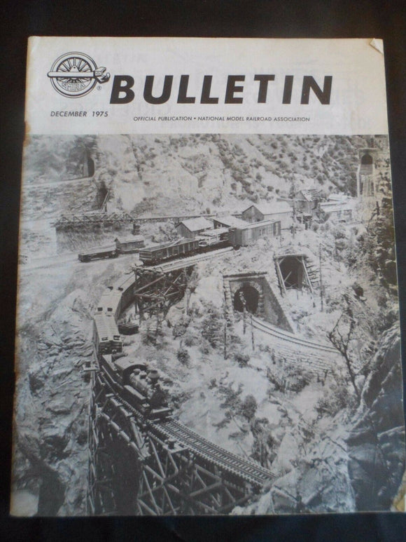 Vintage - Bulletin - Model railroaders association - December 1975