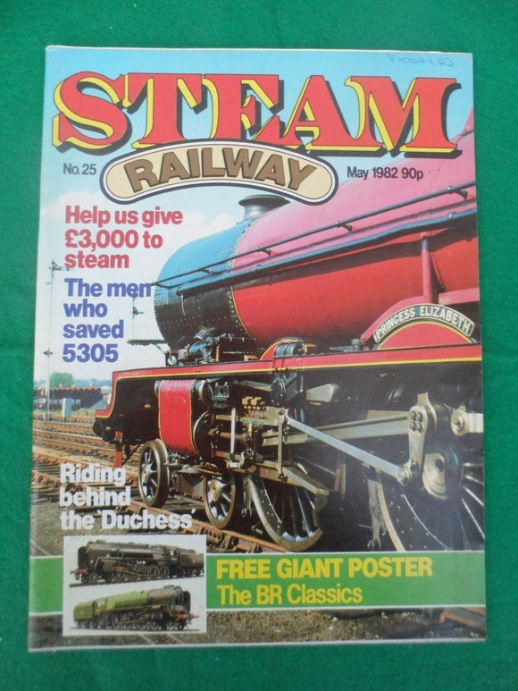 Vintage -  Steam Railway Magazine - issue 25 - Contents shown in photos