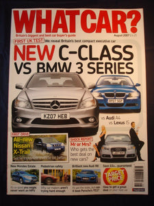 What Car?- August 2007 - C class - 3 series - A4 - IS200 - R8 - X trail