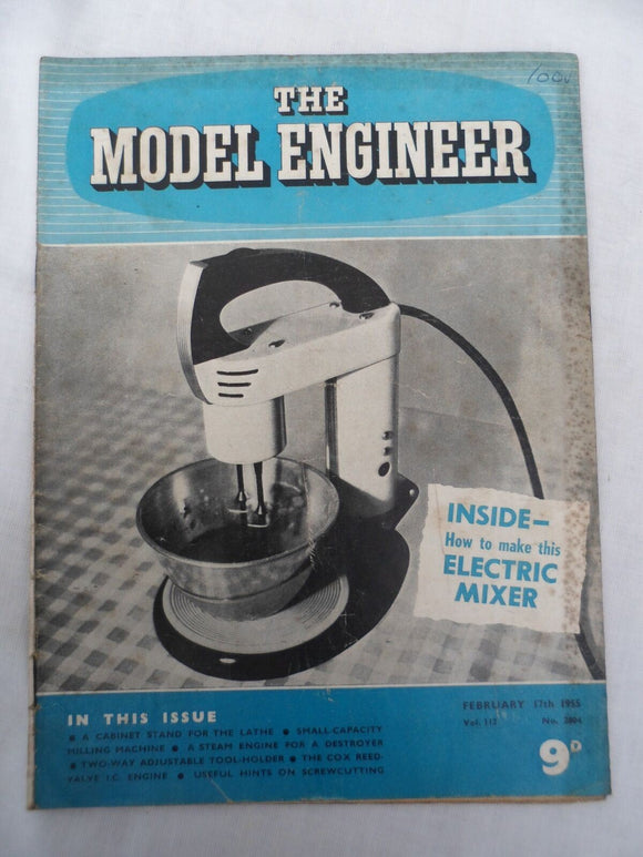 Model Engineer - Issue 2804 - 17 February 1955 - contents shown in photos