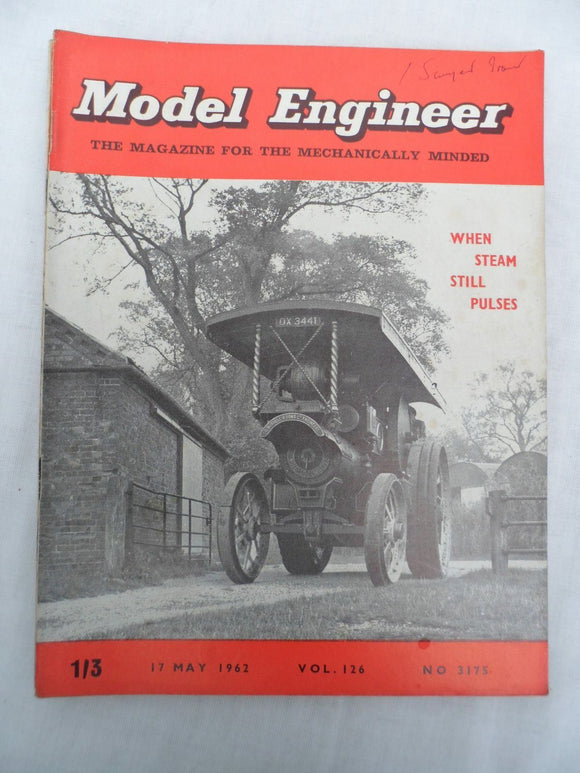 Model Engineer - Issue 3175 - 17 May 1962 - Contents shown in photos