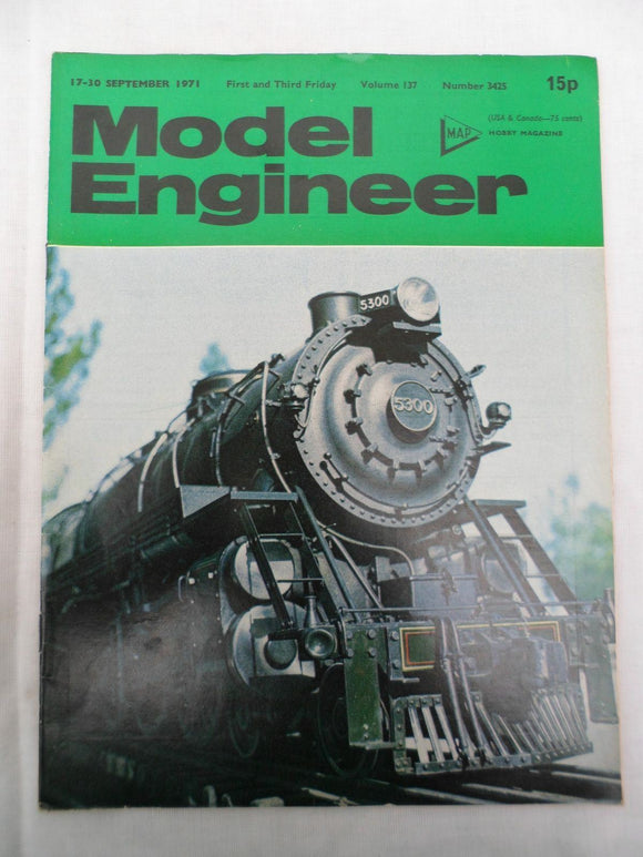 Model Engineer - Issue 3425 - 17 September 1971  - Contents shown in photos