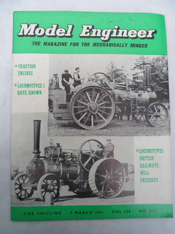 Model Engineer - Issue 3113 - 9 March 1961 - Contents shown in photos