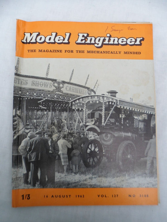 Model Engineer - Issue 3188 - 16 August 1962 - Contents shown in photos