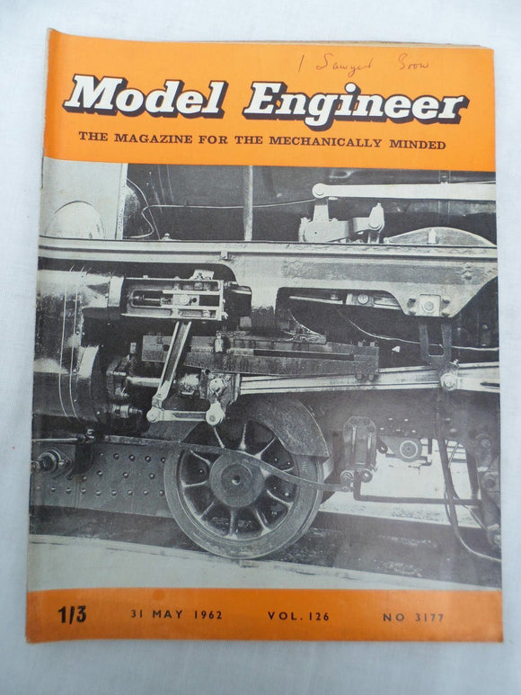 Model Engineer - Issue 3177 - 31 May 1962 - Contents shown in photos
