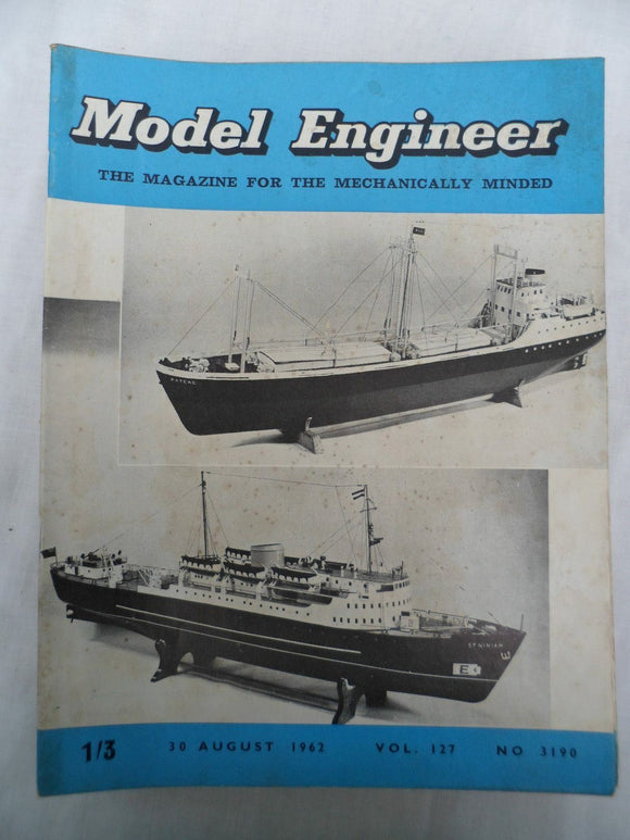 Model Engineer - Issue 3190 - 30 August 1962 - Contents shown in photos
