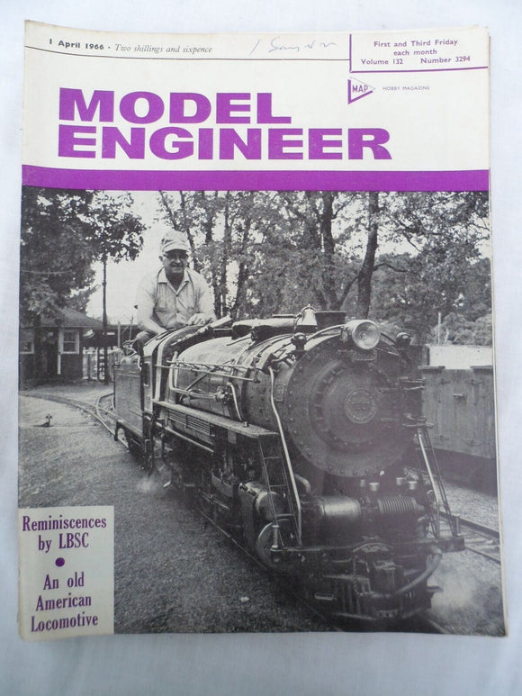 Model Engineer - Issue 3294 - 1 April - Contents shown in photos