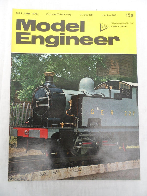 Model Engineer -  Issue 3442 - 2 June 1972 - Contents shown in photos