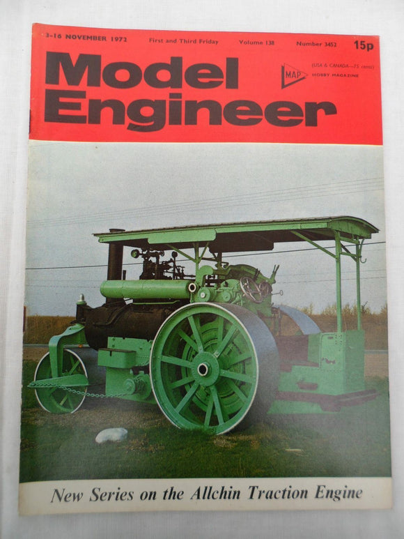 Model Engineer - Issue 3452 - 3 November 1972 - Contents shown in photos