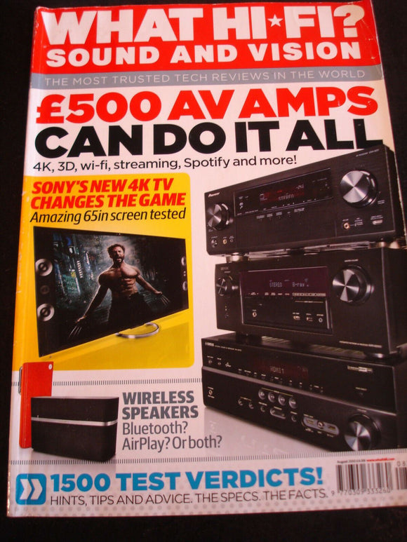 What Hi Fi Sound and vision Aug 2013 £500 AV amps