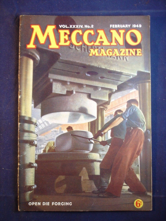 Vintage -  Meccano  Magazine- February 1949 -