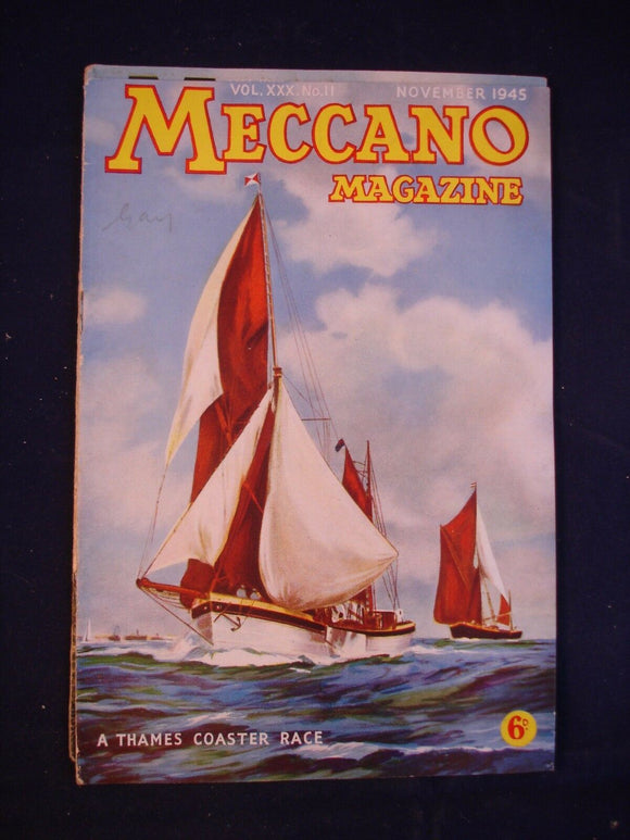 Vintage -  Meccano  Magazine - November 1945 -