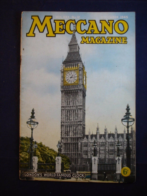 Vintage -  Meccano  Magazine - December 1945