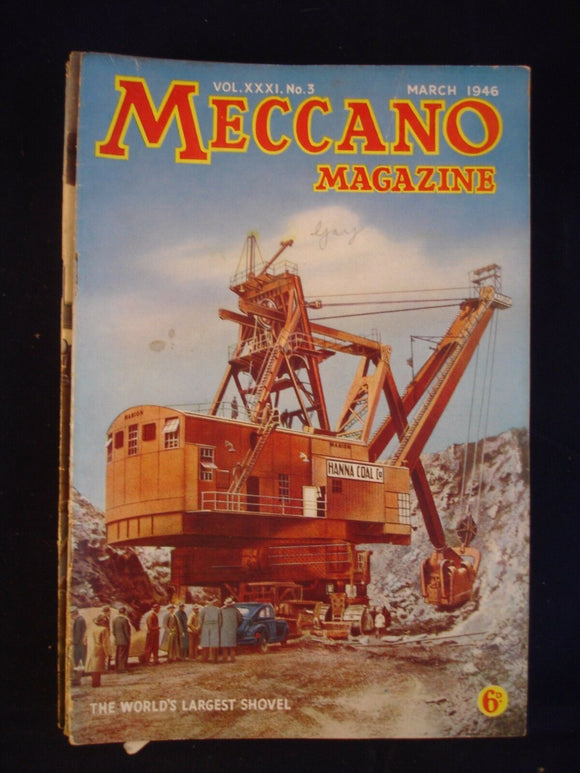 Vintage -  Meccano  Magazine - March 1946 -