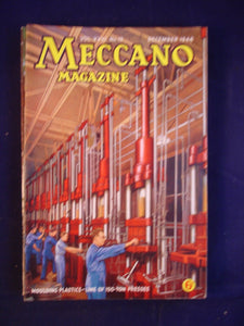 Vintage -  Meccano  Magazine - December 1946 -