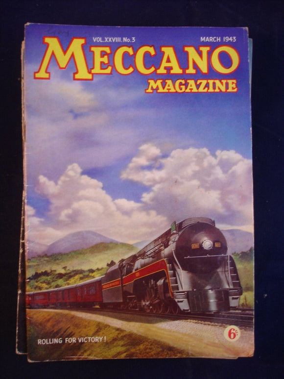 Vintage -  Meccano  Magazine- March 1943 -