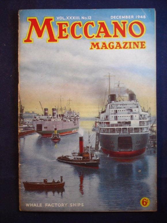 Vintage -  Meccano  Magazine- December 1948 -