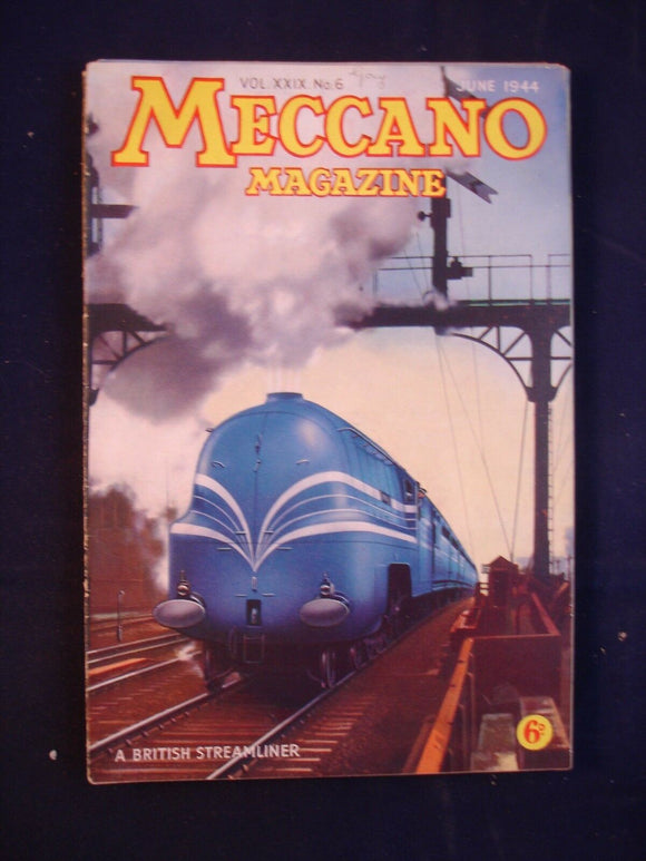 Vintage -  Meccano  Magazine- June 1944 -