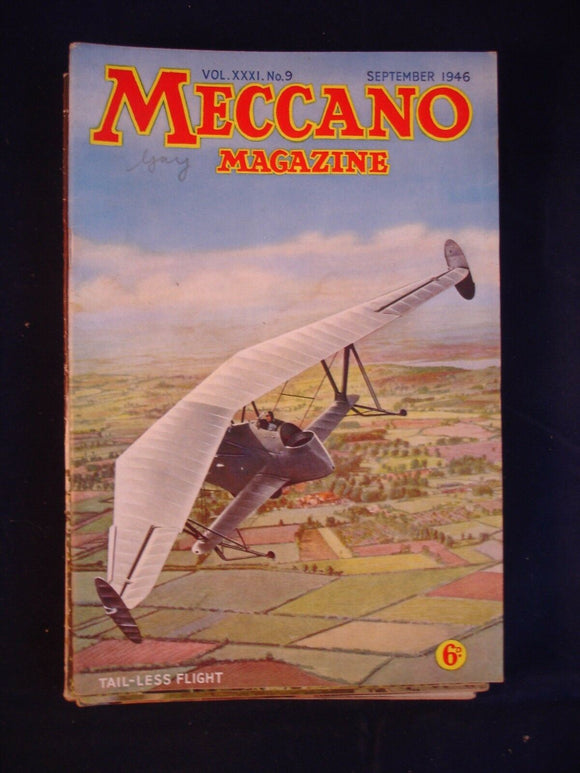 Vintage -  Meccano  Magazine - September 1946 -