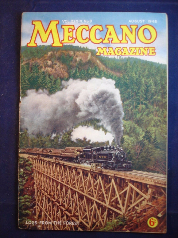 Vintage -  Meccano  Magazine- August 1948 -