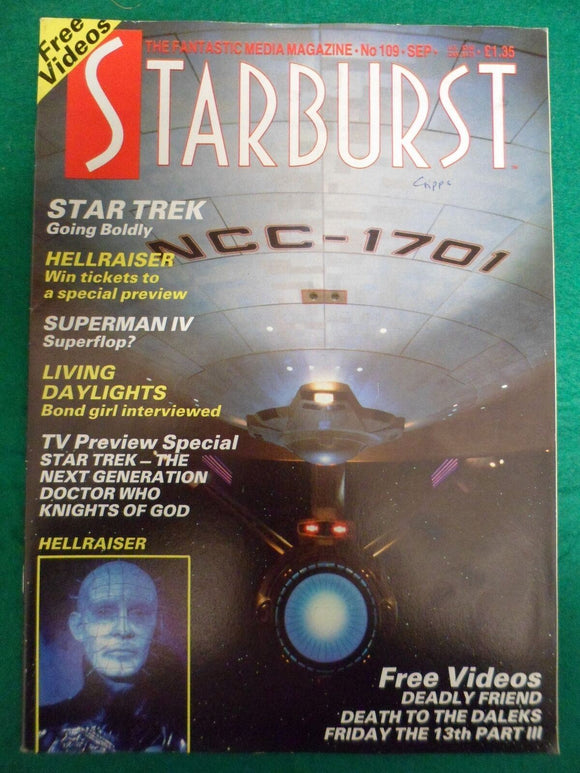 Starburst magazine - issue 109 - Star Trek - Hellraiser