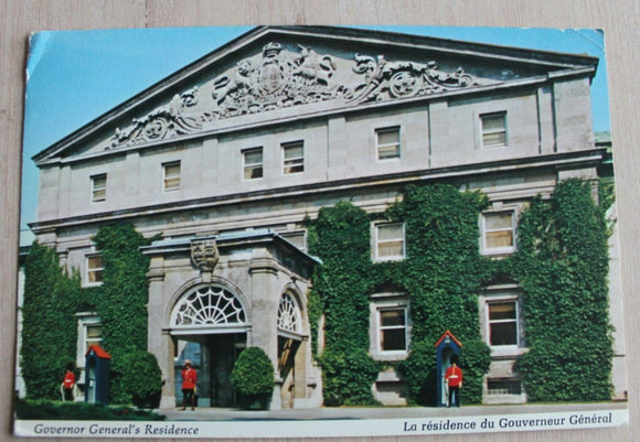 Postcard - Governor General's residence  - Ottawa - 613