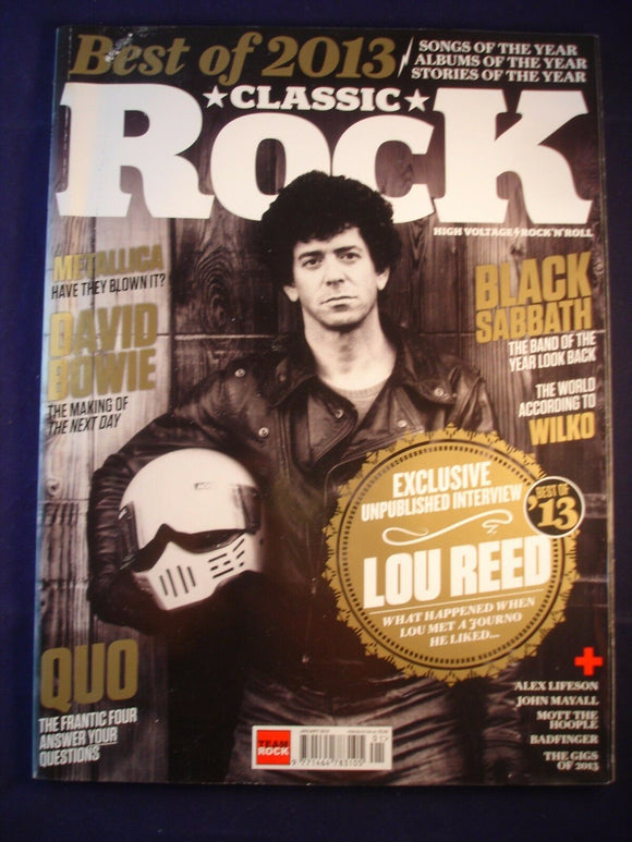 Classic Rock  magazine - Issue 192 - Lou Read - Black Sabbath