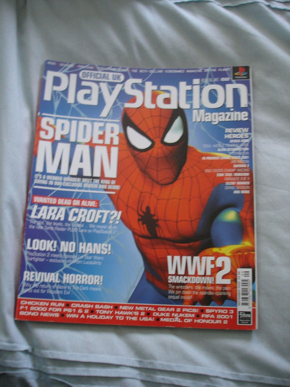 Official UK Playstation magazine with disc  issue # 62 - Spiderman