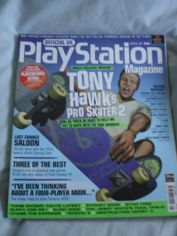 Official UK Playstation magazine with disc  issue # 58 - Tony Hawks Pro Skater