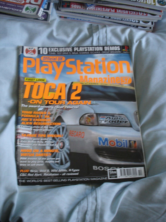 Official UK Playstation magazine with disc  issue #37 - Toca 2