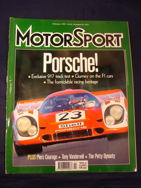 Motorsport Magazine - February 1999 - Porsche 917