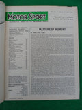 Motorsport Magazine - April 1981 - Contents shown in Photographs