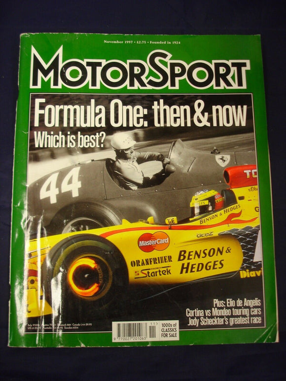 Motorsport Magazine - November 1997 - Formula One F1 then and now
