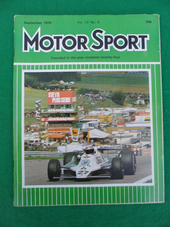 Motorsport Magazine - September 1979 - Contents shown in photographs
