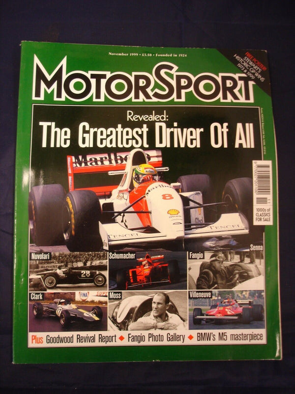 Motorsport Magazine - November 1999 - The Greatest Driver of all